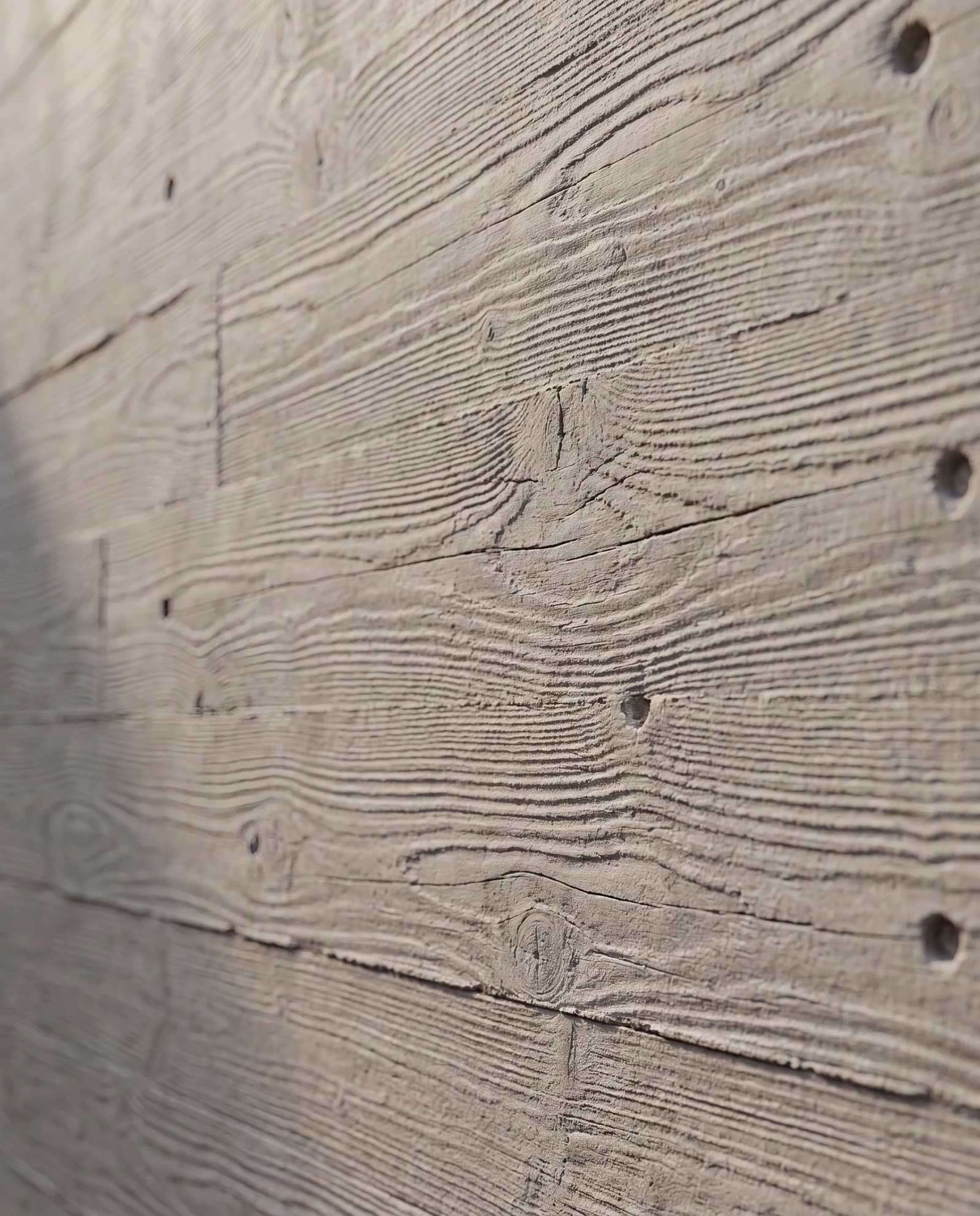 Board-formed concrete
