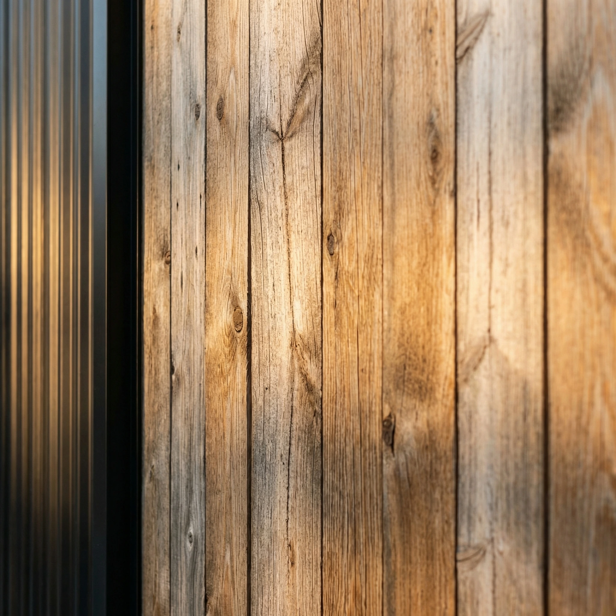 Stained white pine