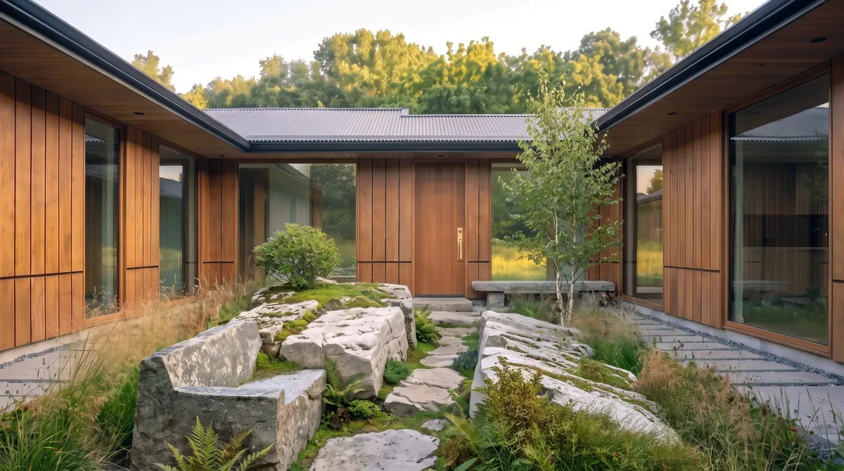 Stillness — the ledge, stone you walk through and sit within