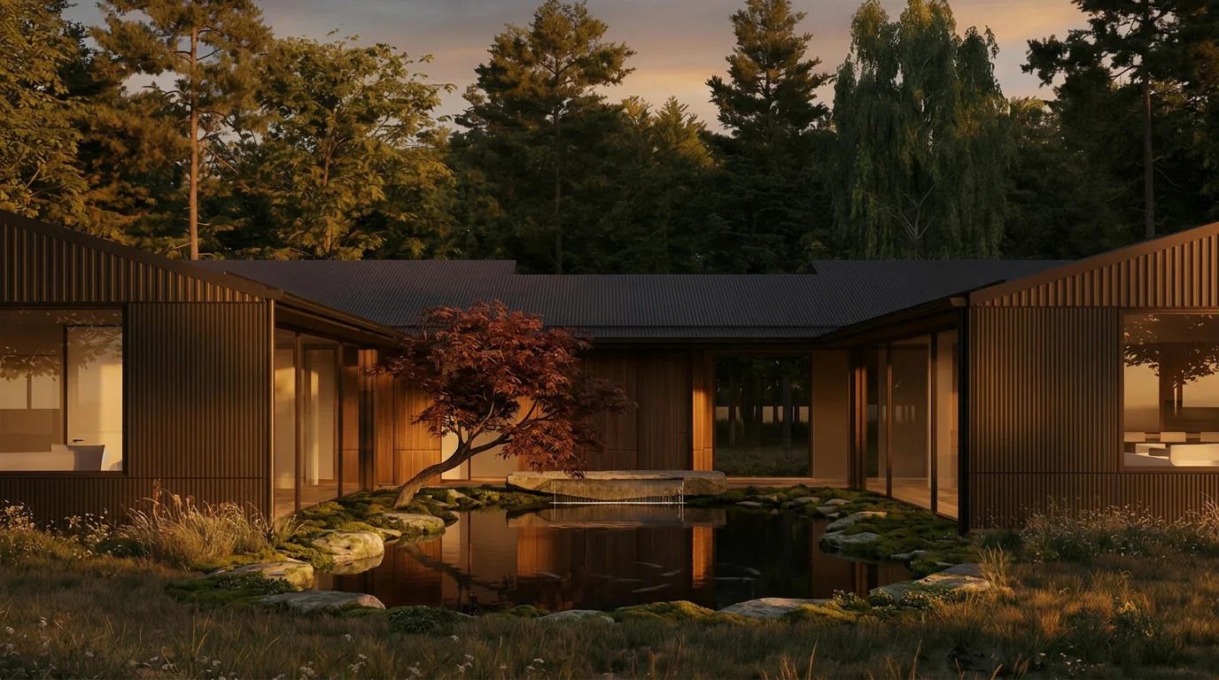 Water — a reflecting courtyard